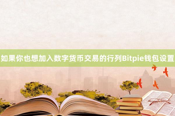 如果你也想加入数字货币交易的行列Bitpie钱包设置