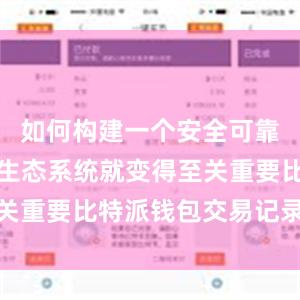 如何构建一个安全可靠的区块链生态系统就变得至关重要比特派钱包交易记录备份